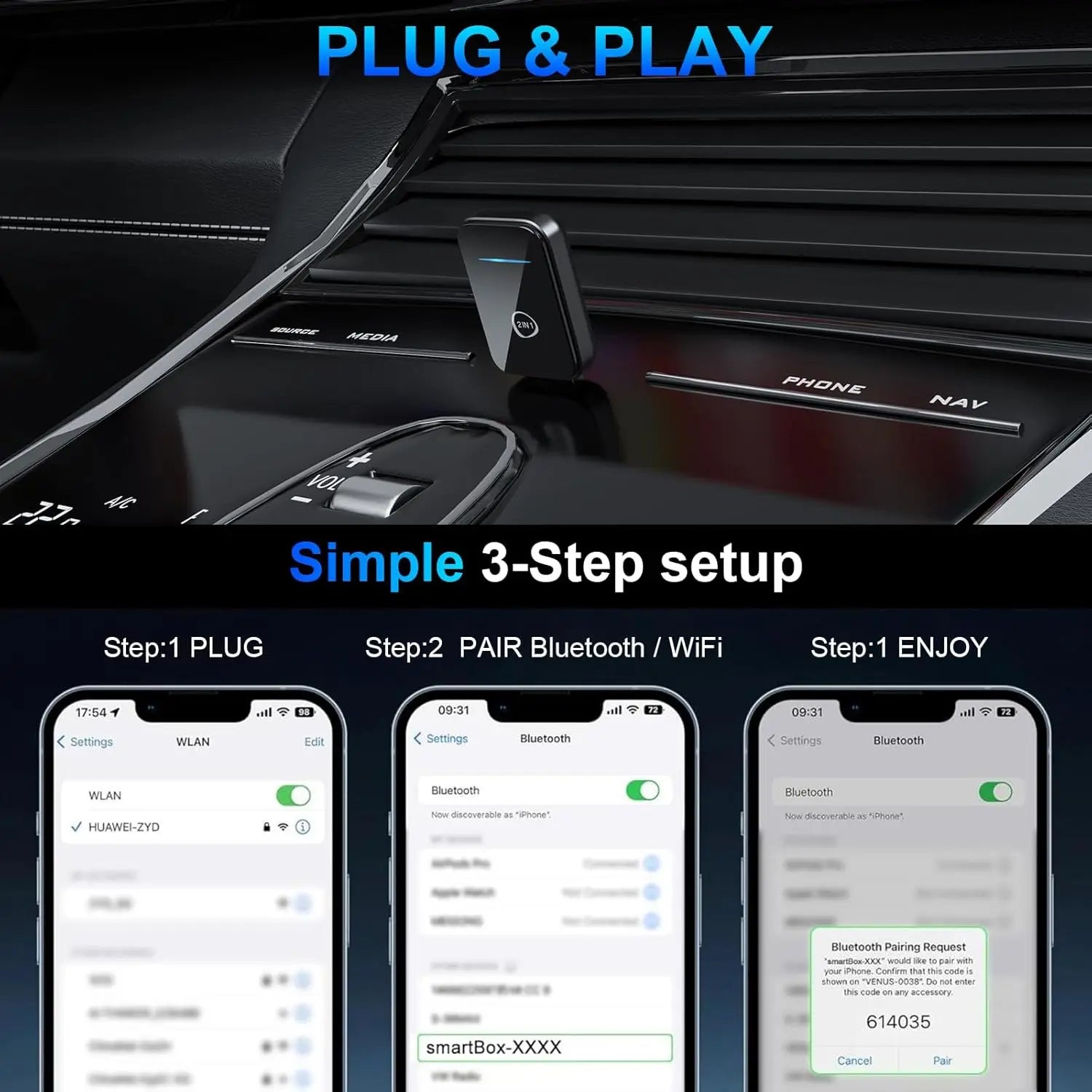 Mini CarPlay Wireless Adapter